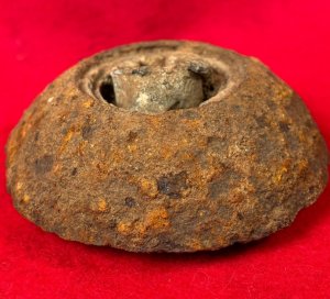 Confederate 12 Pounder Spherical Case-Shot Fragment with Bormann Fuze 