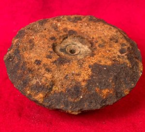Confederate 12 Pounder Spherical Case-Shot Fragment with Bormann Fuze 