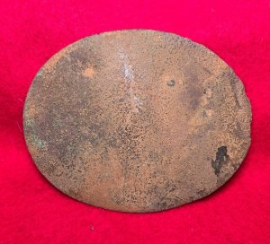 Confederate Oval Virginia Militia Shoulder Belt Plate
