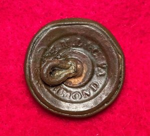 Confederate Infantry Button - Richmond Backmark 