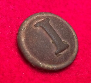 Confederate Infantry Coat Button