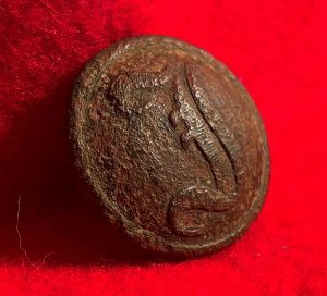 Confederate Infantry Coat Button - "Script I"