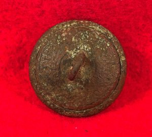 Confederate Infantry Coat Button - "Script I"