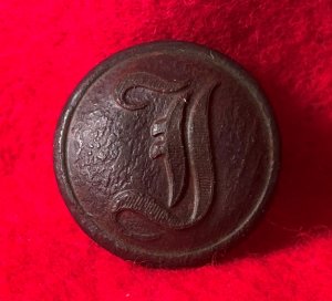 Confederate Infantry Coat Button - "Script I"
