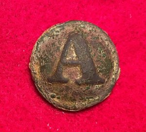 Confederate Artillery Coat Button