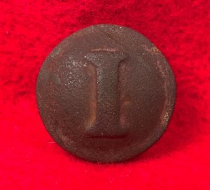 Confederate Infantry Coat Button - Block I - High Quality
