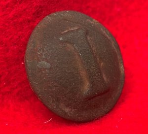 Confederate Infantry Coat Button - Block I - High Quality