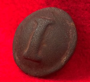 Confederate Infantry Coat Button - Block I - High Quality