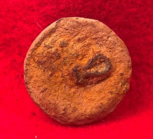 Confederate Infantry Coat Button - Block I