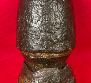 Federal 3-inch Hotchkiss Artillery Shell Nose with Percussion Fuze and Base Cup