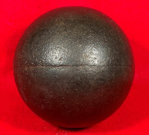Confederate 12-Pounder Shell - Mounted on Stand