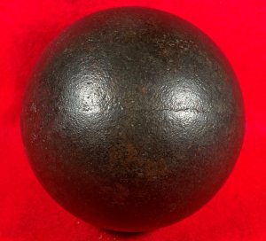 Confederate 12-Pounder Shell - Mounted on Stand