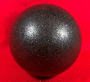 Confederate 12-Pounder Shell - Mounted on Stand