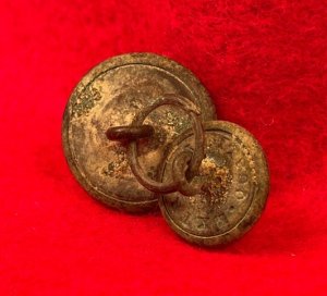 General Service Eagle Button and Navy Button on Same Bachelor Ring 