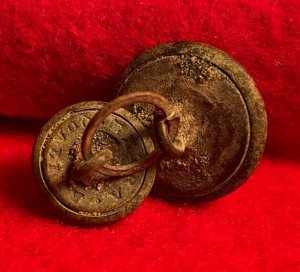 General Service Eagle Button and Navy Button on Same Bachelor Ring 