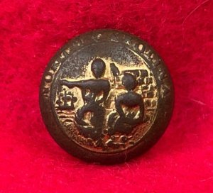 North Carolina State Seal Button - Rare Unusual 15.5 mm Size