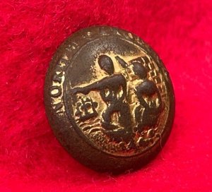 North Carolina State Seal Button - Rare Unusual 15.5 mm Size
