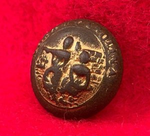 North Carolina State Seal Button - Rare Unusual 15.5 mm Size