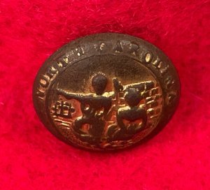 North Carolina State Seal Button - Rare Unusual 15.5 mm Size