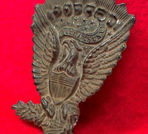 Federal "Jeff Davis" Hat Plate