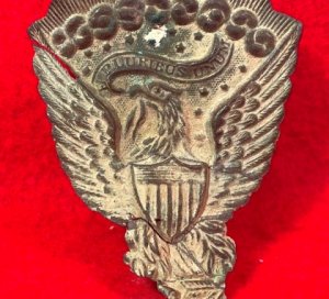 Federal "Jeff Davis" Hat Plate