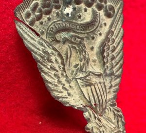 Federal "Jeff Davis" Hat Plate