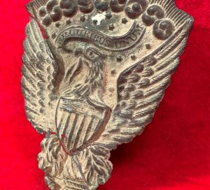 Federal "Jeff Davis" Hat Plate