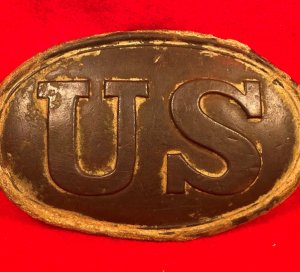 US Belt Buckle - Personalized with Carved Initials & Company