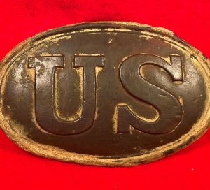 US Belt Buckle - Personalized with Carved Initials & Company