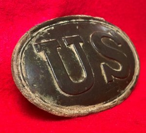 US Belt Buckle - Personalized with Carved Initials & Company