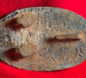 US Belt Buckle - Personalized with Carved Initials & Company