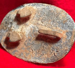 US Belt Buckle - Personalized with Carved Initials & Company