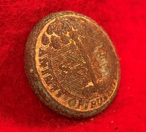 South Carolina State Seal Button - Initials "SC"