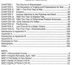Shenandoah County in the Civil War - Numbered and Signed