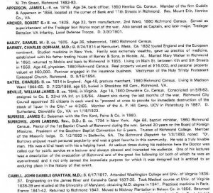 Richmond Ambulance Co., Herbig's Infirmary Co. & The Va. Public Guard & Armory Band - Numbered and Signed