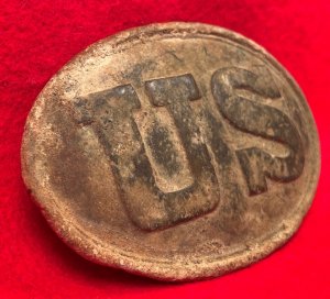 US Waist Belt Buckle - Flat Bottom "U" - 15th Mass. Infantry - High Quality