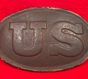 US Belt Buckle - Belt Leather Piece - Bloody Angle 