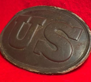 US Belt Buckle - Belt Leather Piece - Bloody Angle 