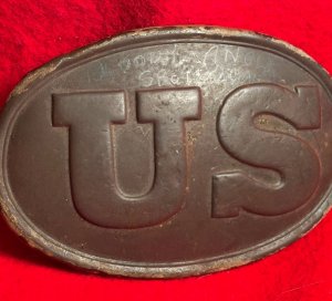 US Belt Buckle - Belt Leather Piece - Bloody Angle 