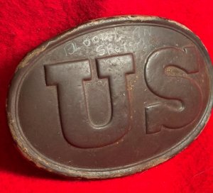 US Belt Buckle - Belt Leather Piece - Bloody Angle 