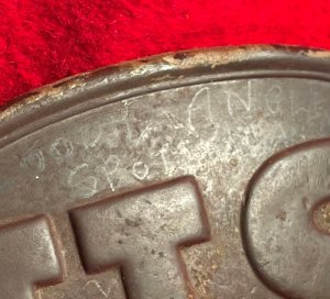 US Belt Buckle - Belt Leather Piece - Bloody Angle 