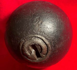 Federal 12-Pounder Shell with Un-Punched Bormann Time Fuze