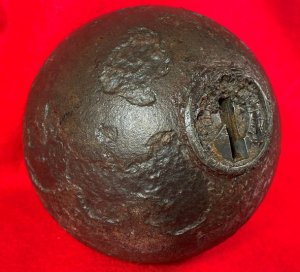 Federal 12-Pounder Case-Shot with Bormann Time Fuze with Star & Asterisk