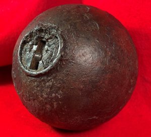 Federal 12-Pounder Case-Shot with Bormann Time Fuze with Star & Asterisk