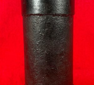 Confederate 3-inch "Short Pattern" Broun Shell with Original Wood Fuze Adaptor - High Quality