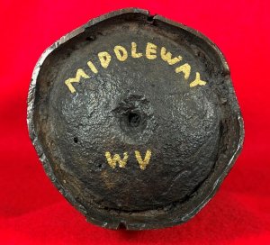 Confederate 3-inch "Short Pattern" Broun Shell with Original Wood Fuze Adaptor - High Quality