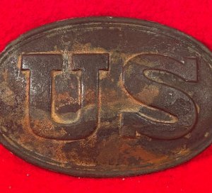 US Waist Belt Buckle - Marked W. H. Wilkinson / Springfield / T. J. Shepard
