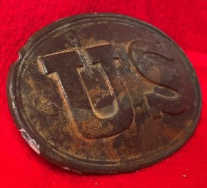 US Waist Belt Buckle - Marked W. H. Wilkinson / Springfield / T. J. Shepard