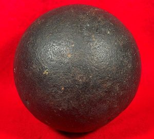 12-Pounder Solid Shot Cannonball