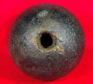 Confederate 12 Pounder Shell Cannonball - Polygonal Cavity